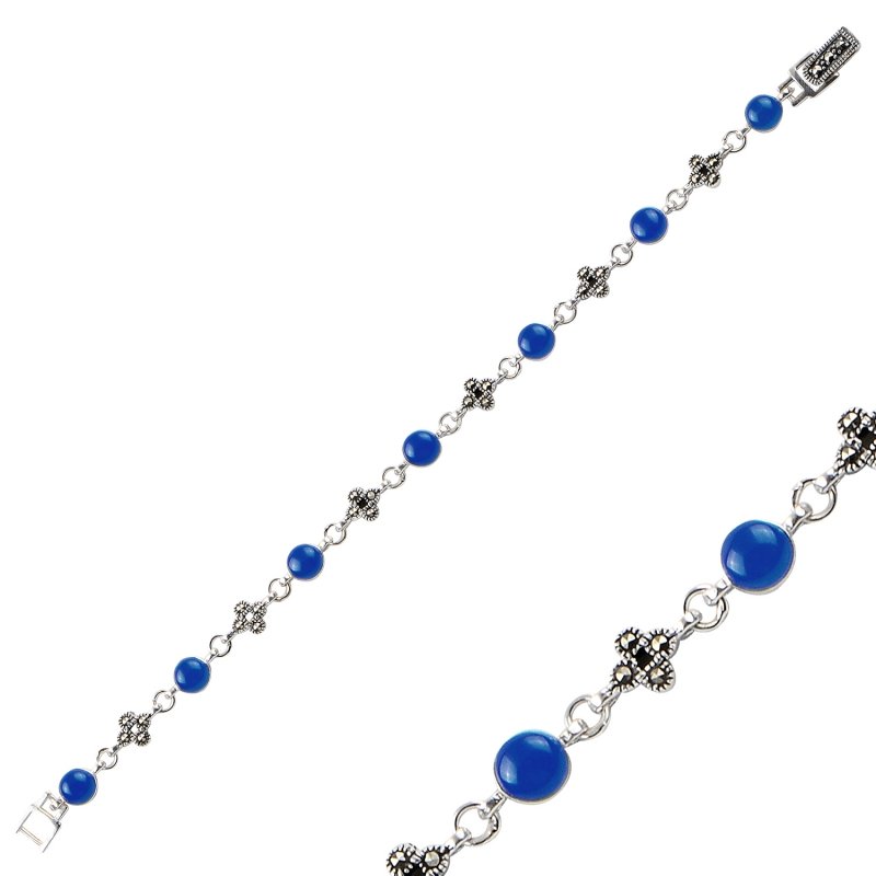 Lapis%20Lazuli%20&%20Marcasite%20Bracelet