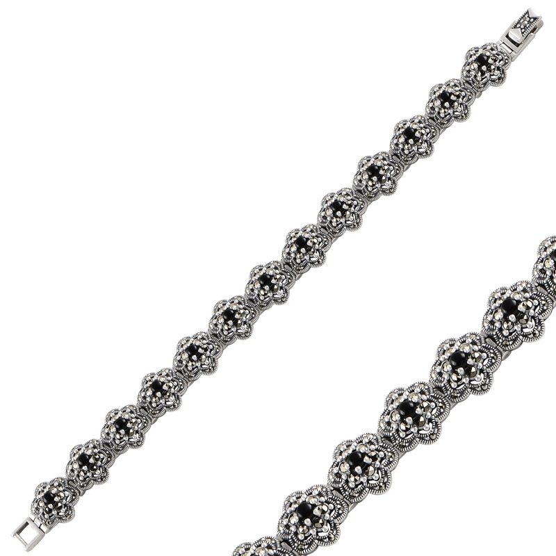 Onyx%20&%20Marcasite%20Bracelet