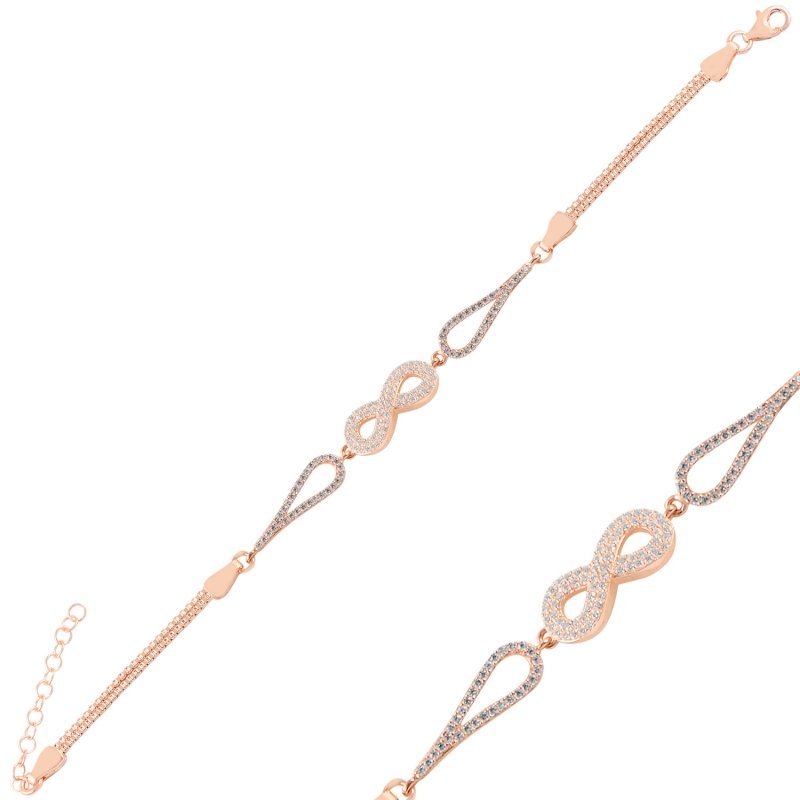 Infinity%20CZ%20&%20Box%20Chain%20Bracelet-Rose%20Gold%20Plated