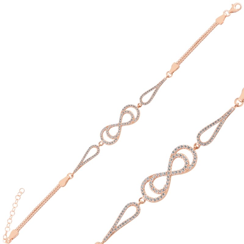 Infinity%20CZ%20&%20Box%20Chain%20Bracelet-Rose%20Gold%20Plated