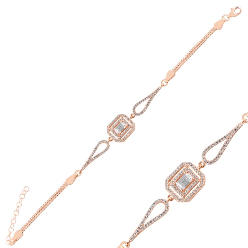 Baguette%20CZ%20&%20Box%20Chain%20Bracelet-Rose%20Gold%20Plated