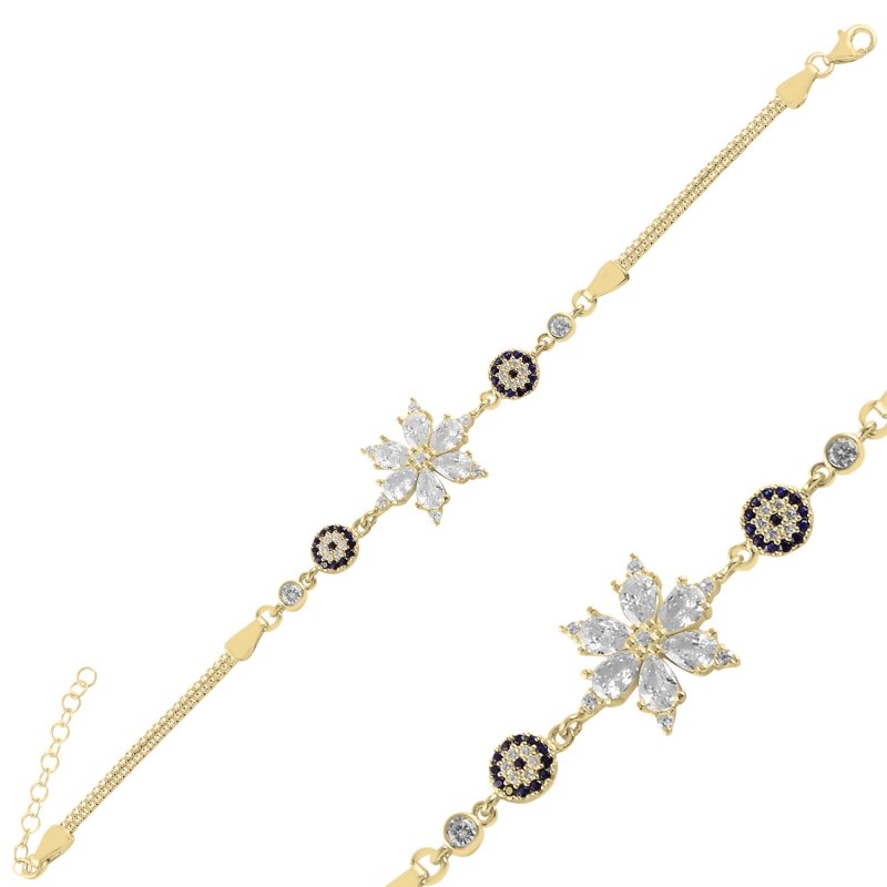 Evil%20Eye%20&%20Lotus%20Flower%20Teardrop%20CZ%20Bracelet-Gold%20Plated