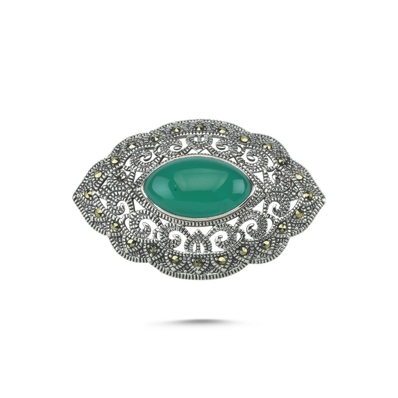 Green%20Agate%20&%20Marcasite%20Brooch