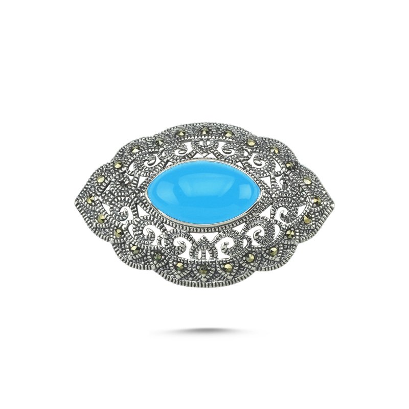 Turquoise%20&%20Marcasite%20Brooch