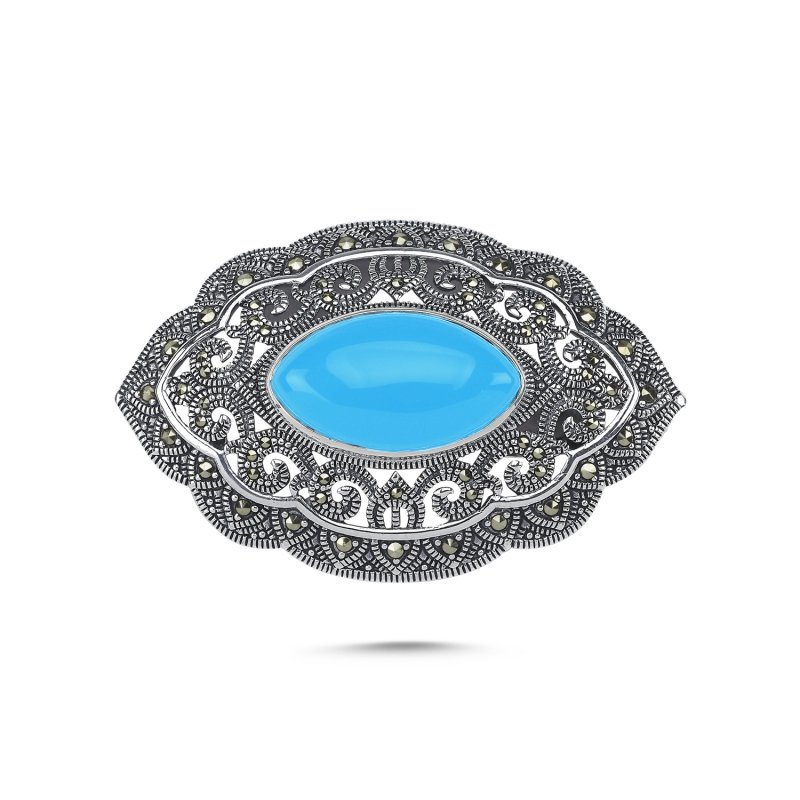 Turquoise%20&%20Marcasite%20Brooch