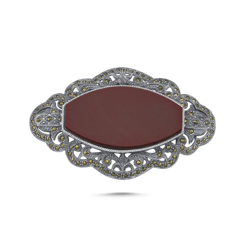 Red%20Agate%20&%20Marcasite%20Brooch