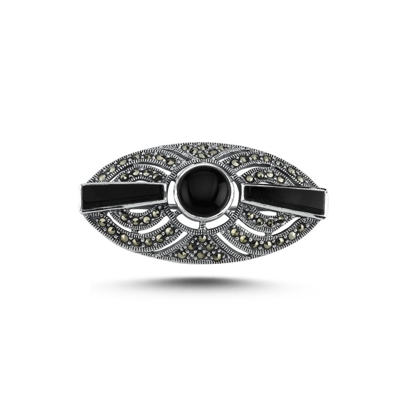 Gemstone%20&%20Marcasite%20Brooch