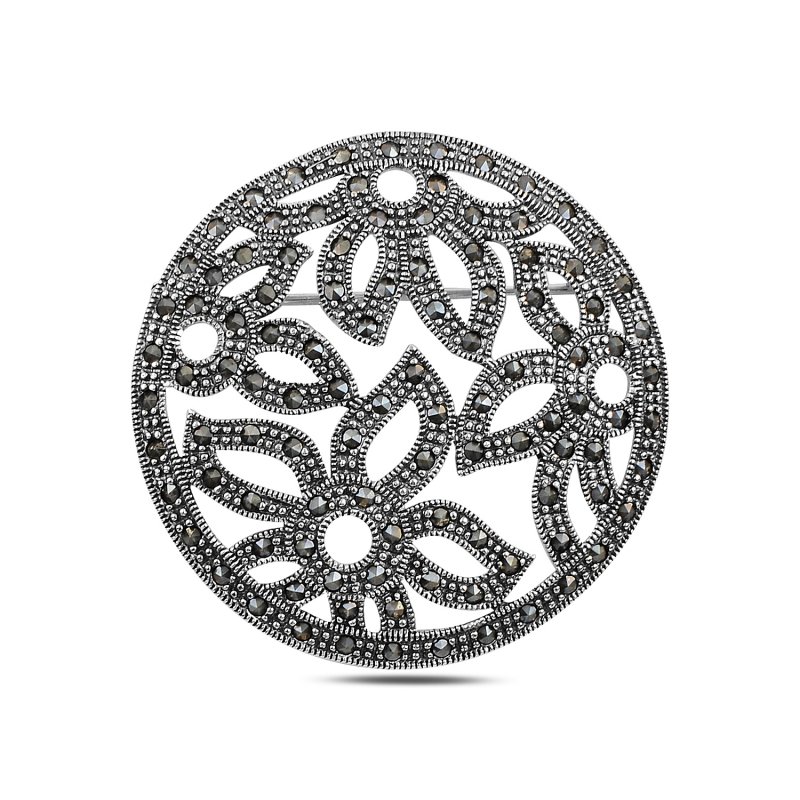 Flower%20Patterned%20Marcasite%20Brooch