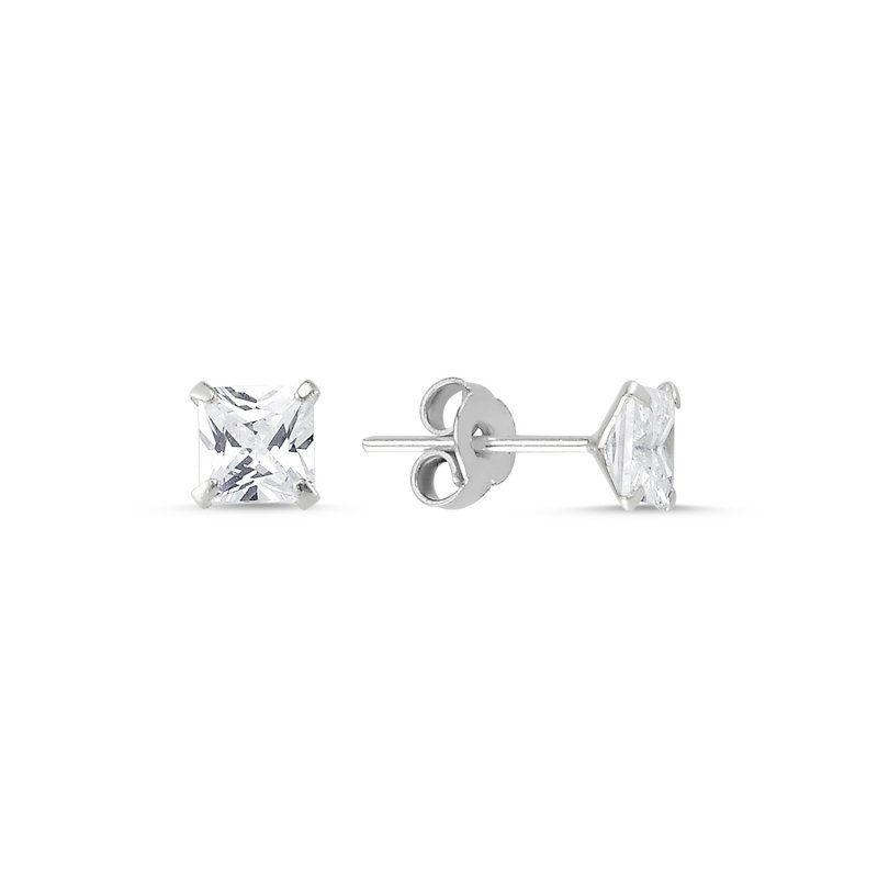 5mm%20Square%20Solitaire%20CZ%20Stud%20Earrings