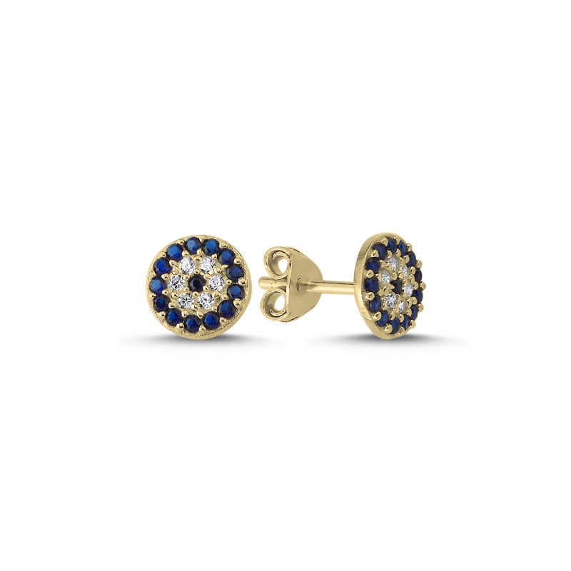 Round%20Evil%20Eye%20CZ%20Stud%20Earrings-Gold%20Plated