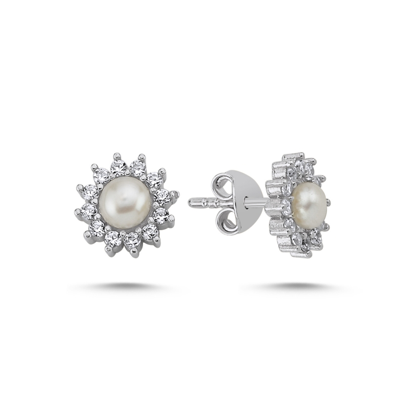 Solitaire%20Pearl%20&%20Halo%20CZ%20Stud%20Earrings