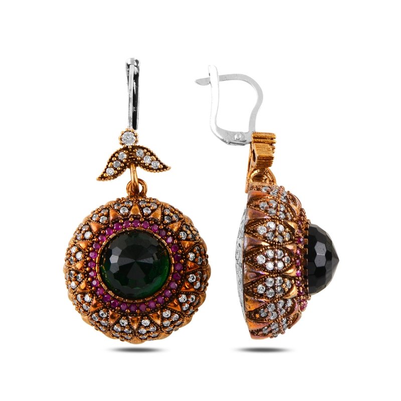 Ruby%20&%20Emarald%20CZ%20Ottoman%20Style%20Earrings