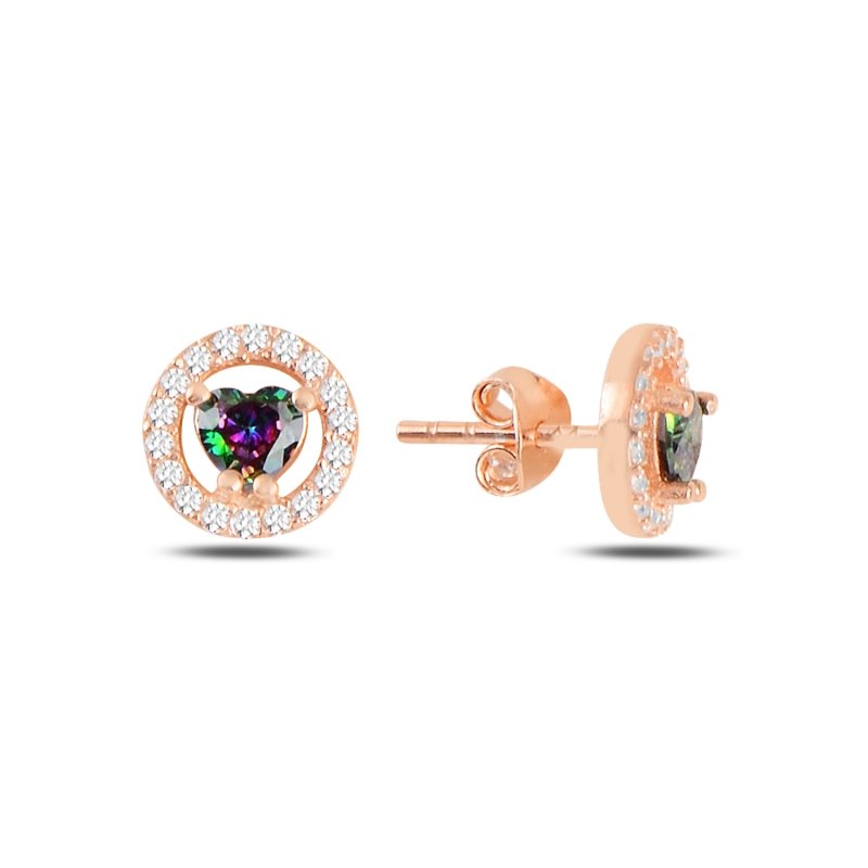 Halo%20Solitaire%20Heart%20Mystic%20Topaz%20CZ%20Stud%20Earrings%20Rose%20Gold%20Plated