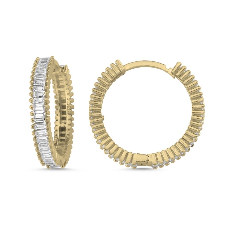 18mm%20Baguette%20CZ%20Eterntiy%20Hoop%20Earrings%20Gold%20Plated