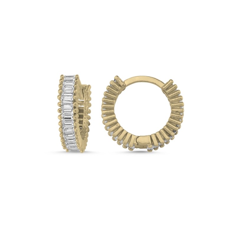 14mm%20Baguette%20CZ%20Eterntiy%20Hoop%20Earrings%20Gold%20Plated