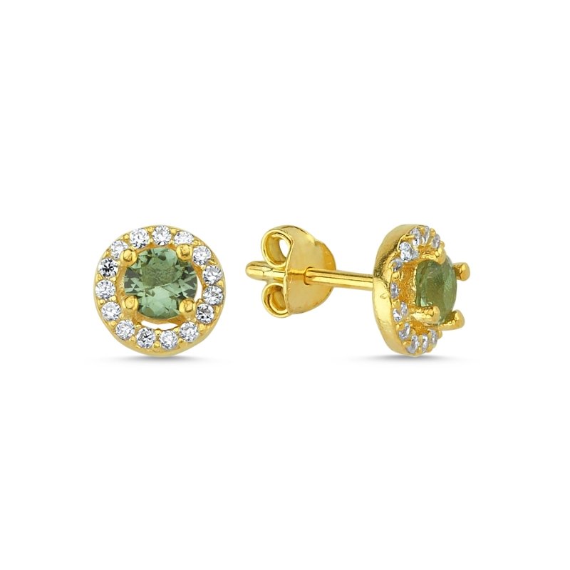 Halo%20Solitaire%20Zultanite%20CZ%20Stud%20Earrings%20Gold%20Plated