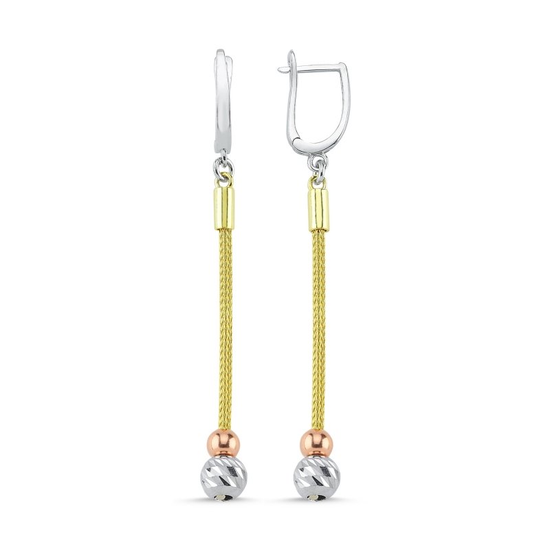 Diamond%20Cut%20Tricolor%20Ball%20Dangle%20Earrings