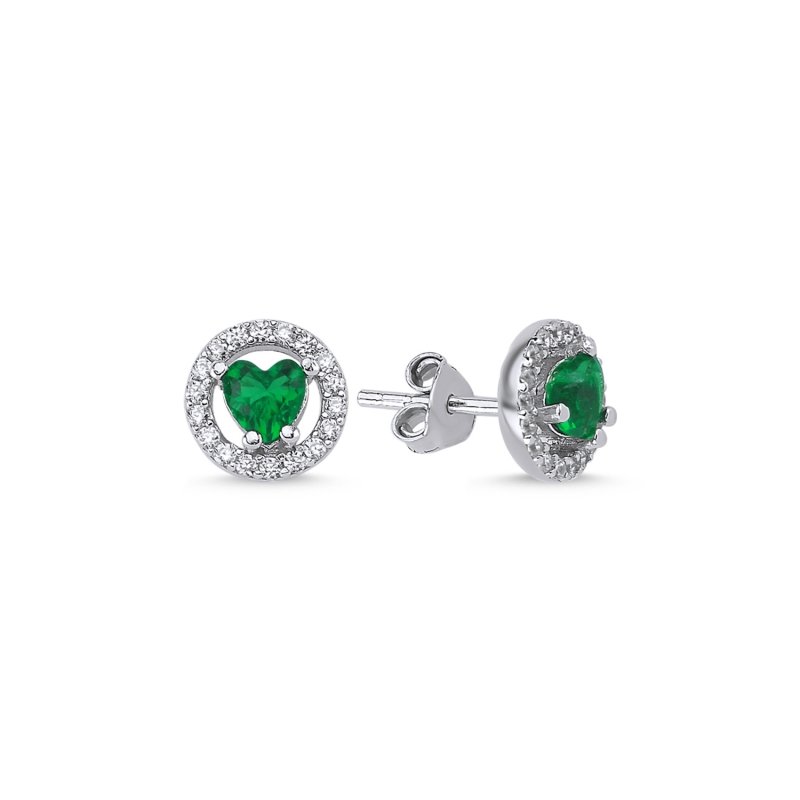 Halo%20Solitaire%20Colored%20CZ%20Stud%20Earrings