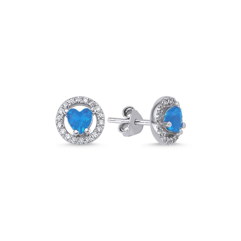 Halo%20Solitaire%20Colored%20CZ%20Stud%20Earrings