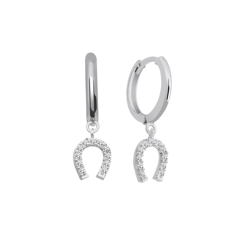 Horseshoe%20CZ%20Huggie%20Hoop%20Earrings