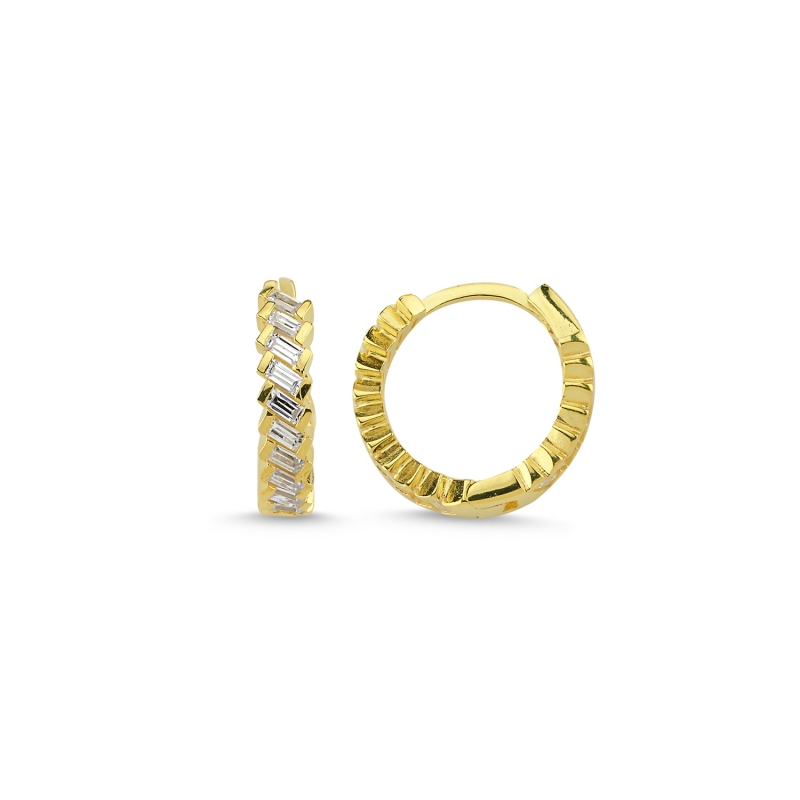 16mm%20Baguette%20CZ%20Eterntiy%20Hoop%20Earrings%20Gold%20Plated