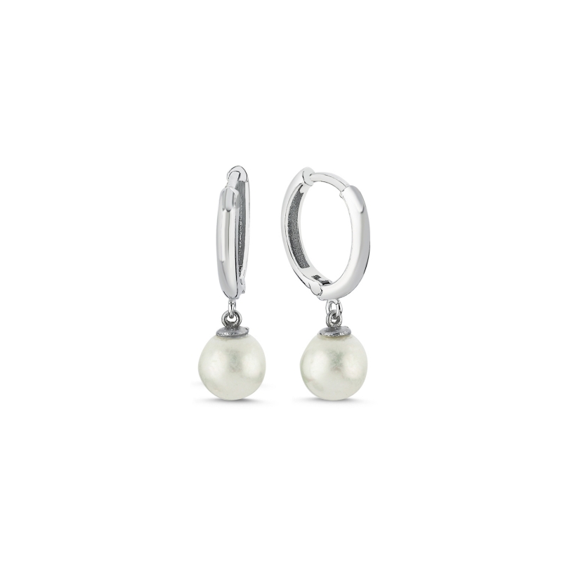 7mm%20Pearl%20Huggie%20Hoop%20Earrings