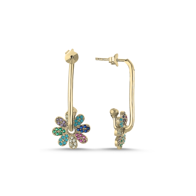 Daisy%20Colored%20CZ%20Earrings%20Gold%20Plated