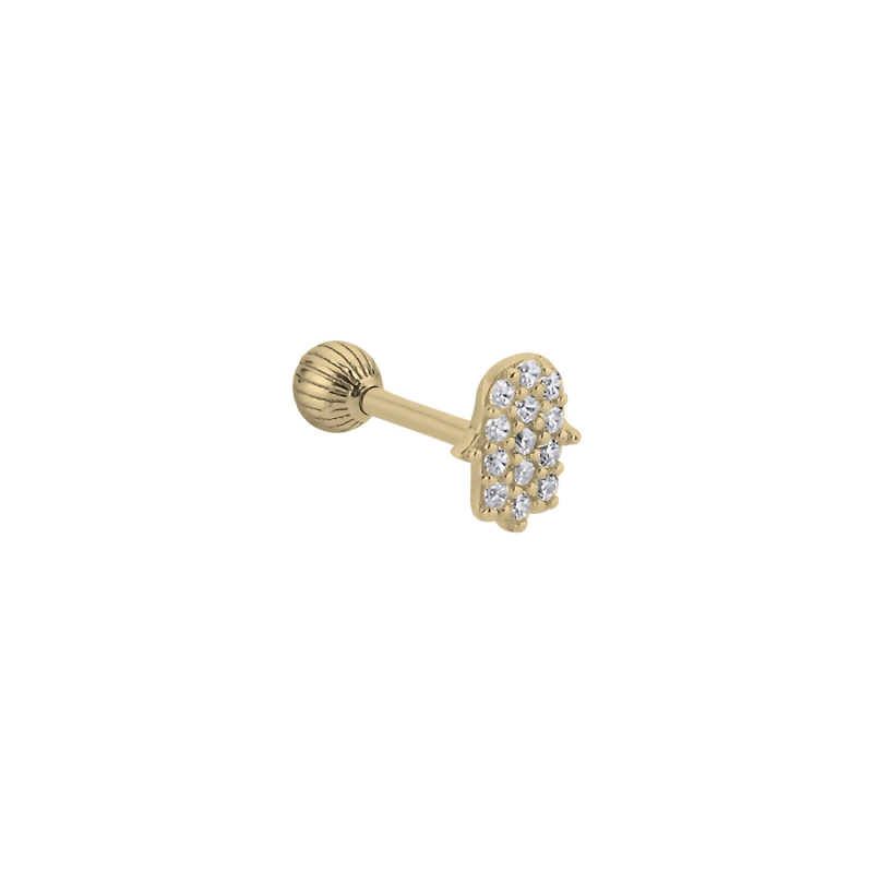 Hamsa%20CZ%20Tragus%20Stud%20Gold%20Plated