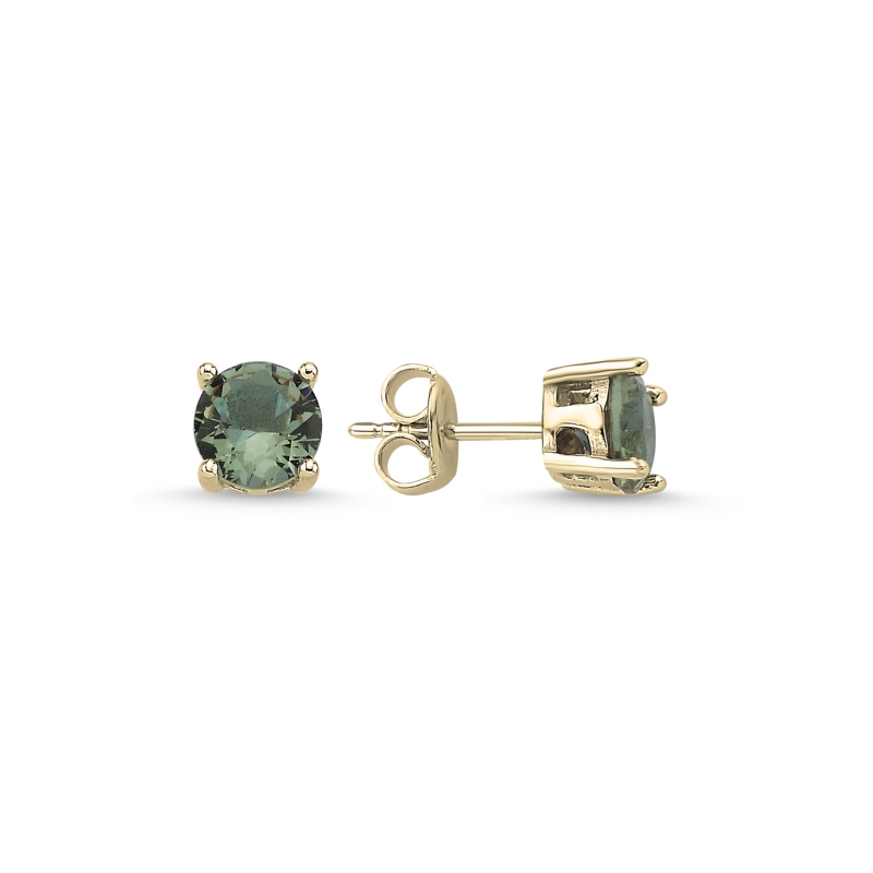 6mm%20Round%20Zultanite%20CZ%20Solitaire%20Stud%20Earrings%20Gold%20Plated