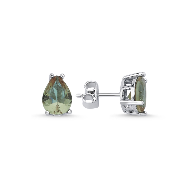 6x8mm%20Teardrop%20Zultanite%20CZ%20Solitaire%20Stud%20Earrings