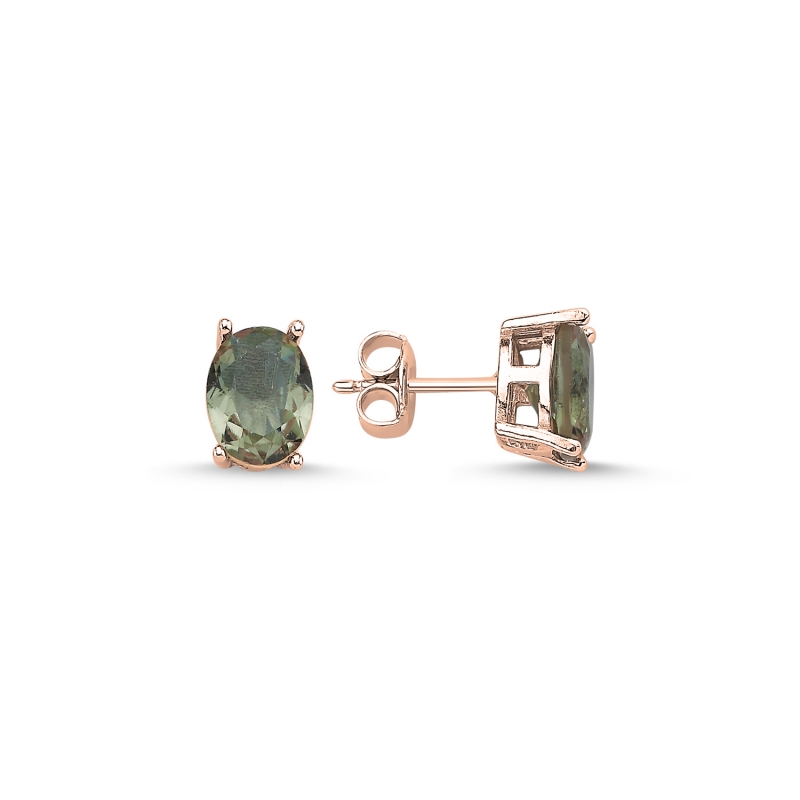 6x8mm%20Oval%20Zultanite%20CZ%20Solitaire%20Stud%20Earrings%20Rose%20Gold%20Plated