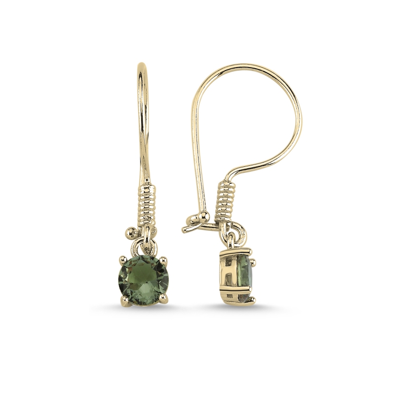 6mm%20Round%20Zultanite%20CZ%20Solitaire%20Fish%20Hook%20Earrings%20Gold%20Plated