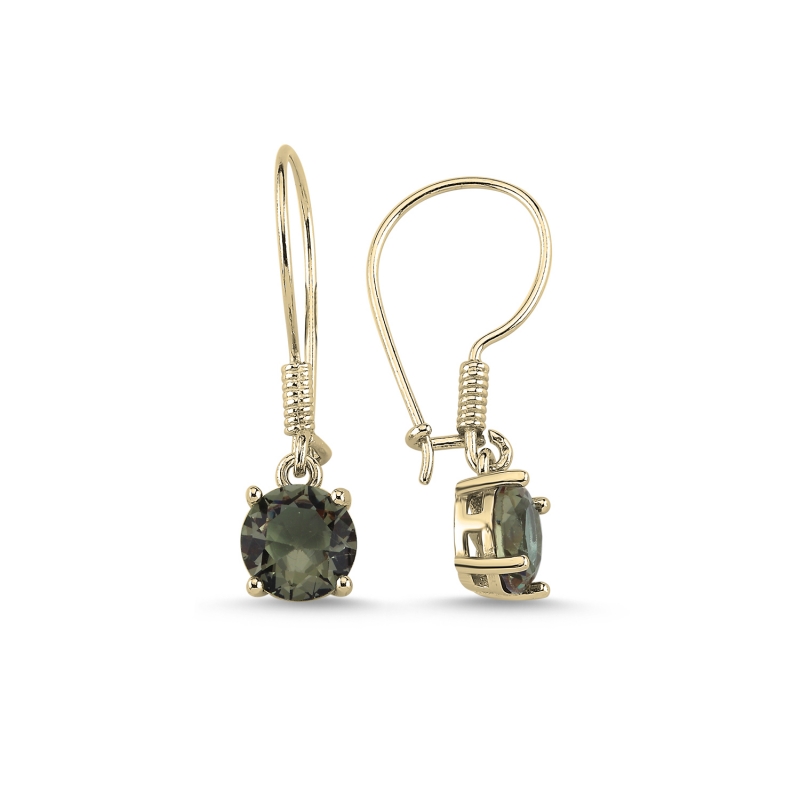 8mm%20Round%20Zultanite%20CZ%20Solitaire%20Fish%20Hook%20Earrings%20Gold%20Plated