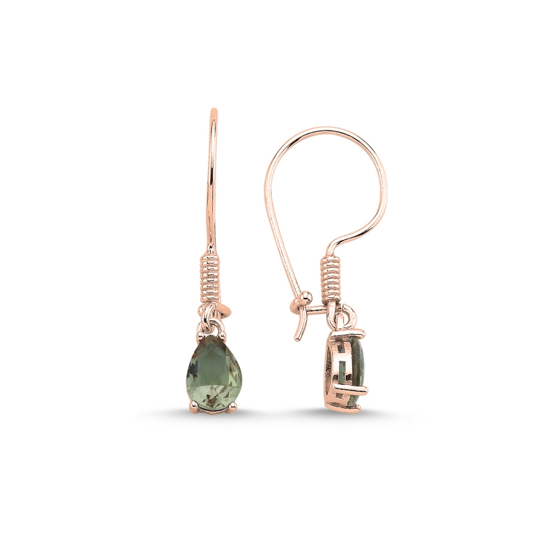 6x8mm%20Teardrop%20Zultanite%20CZ%20Solitaire%20Fish%20Hook%20Earrings%20Rose%20Gold%20Plated