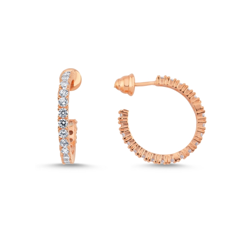 Eternity%20CZ%20Hoop%20Earrings%20Rose%20Gold%20Plated