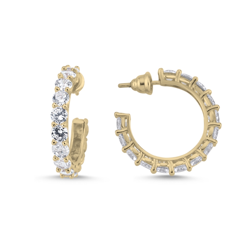 Eternity%20CZ%20Hoop%20Earrings%20Gold%20Plated