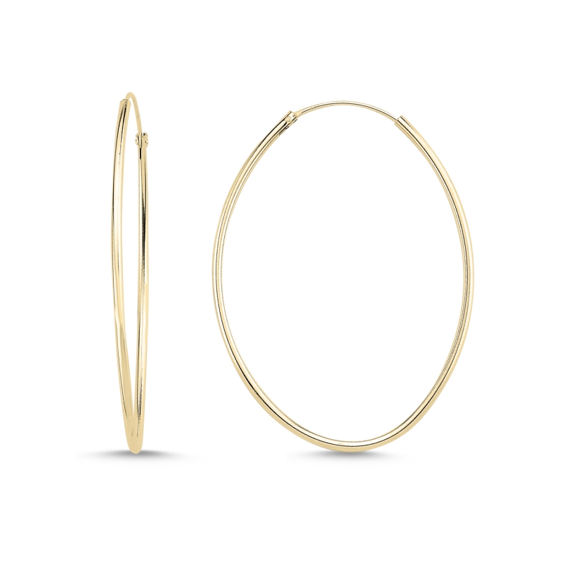 35x45mm%20Oval%20Hoop%20Earrings%20Gold%20Plated