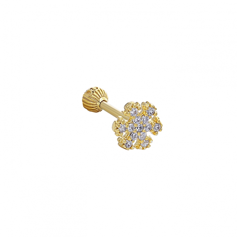 Snowflake%20CZ%20Tragus%20Stud%20Gold%20Plated