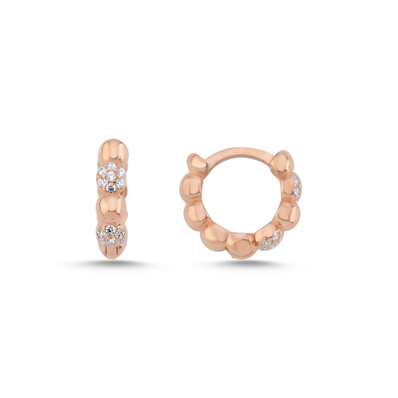 CZ%20Hoop%20Earrings%20Rose%20Gold%20Plated