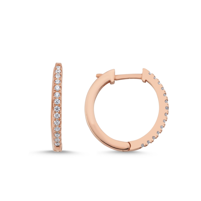 CZ%20Hoop%20Earrings%20Rose%20Gold%20Plated