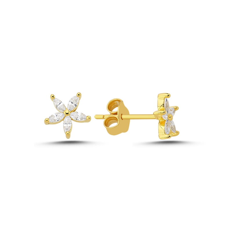 Tiny%20Flower%20CZ%20Stud%20Earrings%20Gold%20Plated