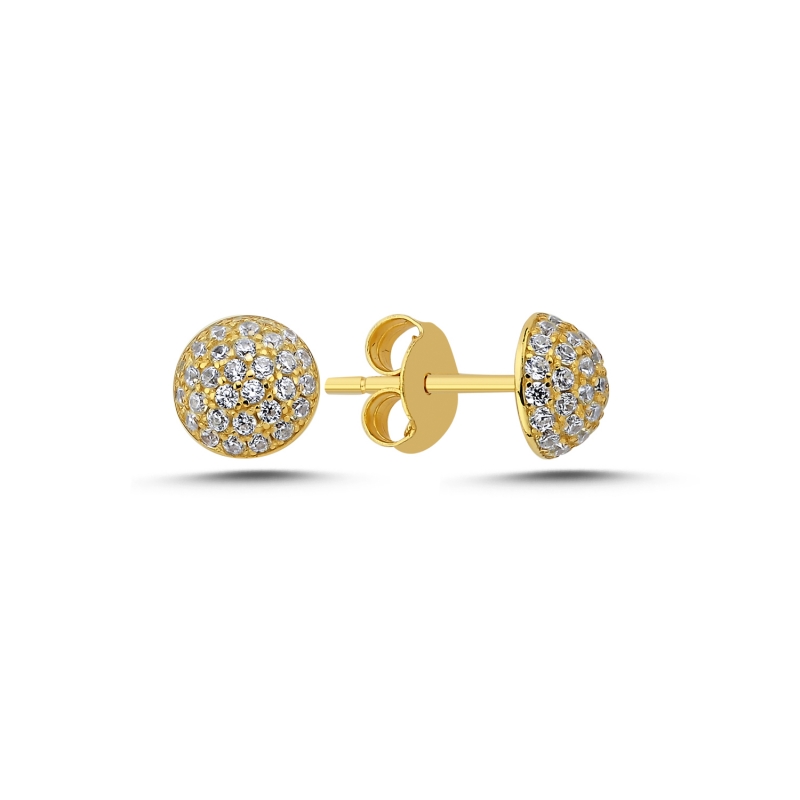 Half%20Ball%20CZ%20Stud%20Earrings%20Gold%20Plated