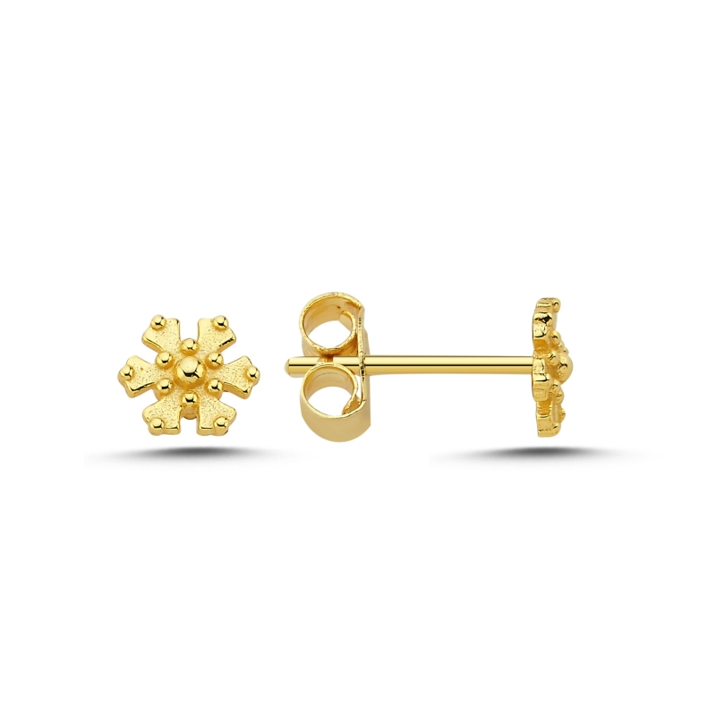 Snowflake%20Stud%20Earrings%20Gold%20Plated