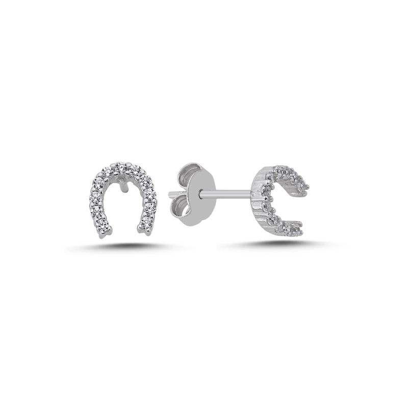 Lucky%20Horseshoe%20CZ%20Stud%20Earrings