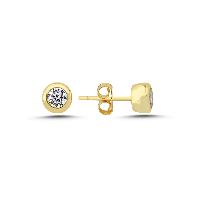 6mm%20Round%20CZ%20&%20Solitaire%20Stud%20Earrings%20Gold%20Plated