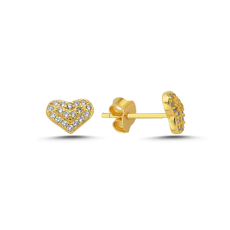 Heart%20CZ%20Stud%20Earrings%20Gold%20Plated