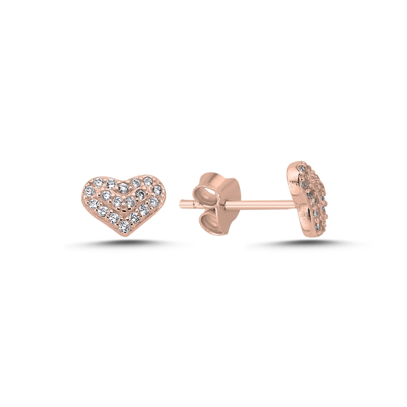 Heart%20CZ%20Stud%20Earrings%20Rose%20Gold%20Plated