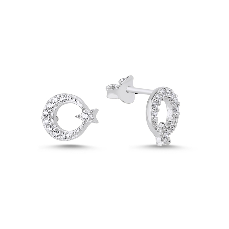 CZ%20Star%20And%20Crescent%20Stud%20Earrings