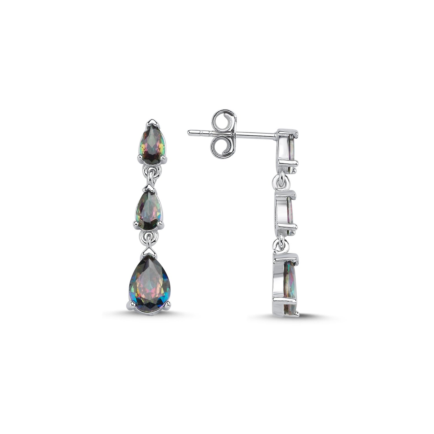 Mystic%20Topaz%20Teardrop%20CZ%20Dangle%20Stud%20Earrings