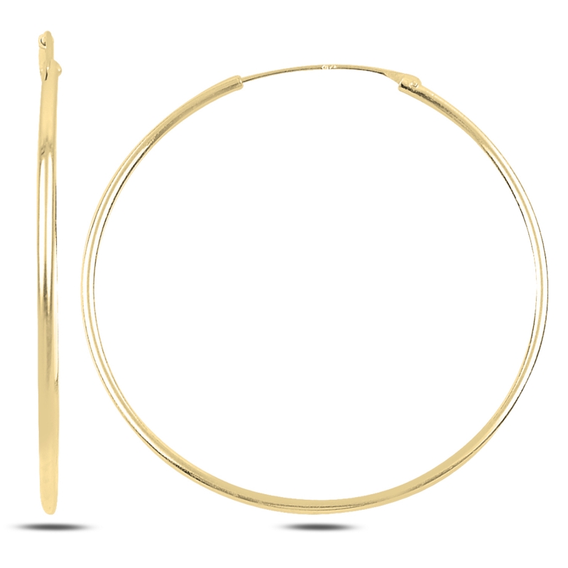 50mm%20Plain%20Hoop%20Earrings%20Gold%20Plated